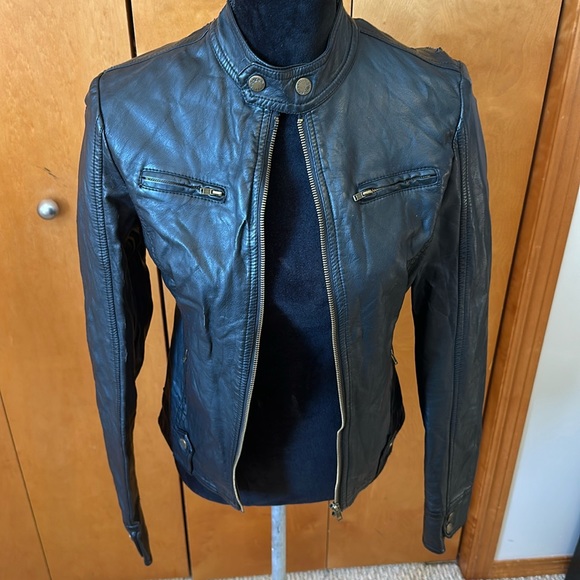 Authentic leather jacket Size M - Picture 3 of 6